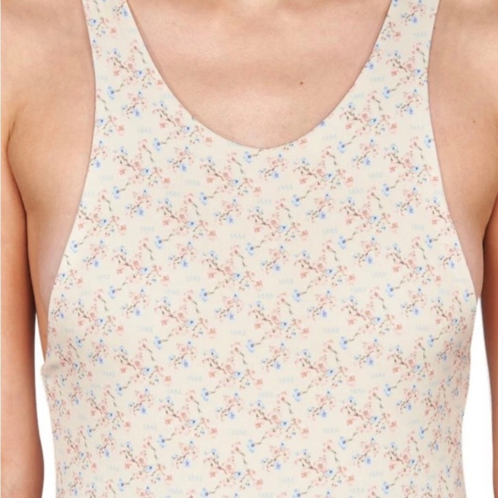 My Mum Made It Floral Patterned Women's Tank Top Onesie Size Large
